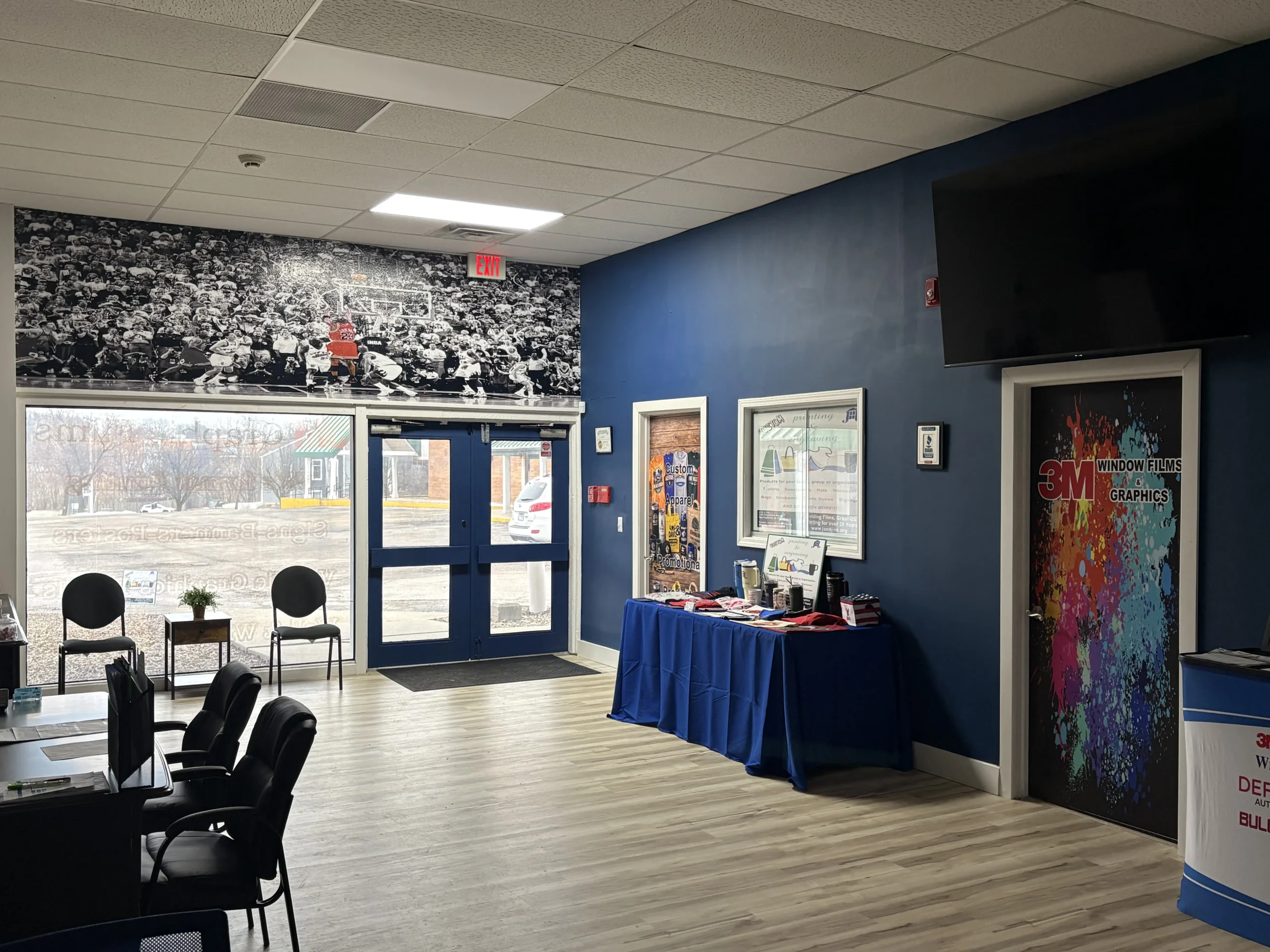 Inside J & J Inc. custom apparel supplier facility