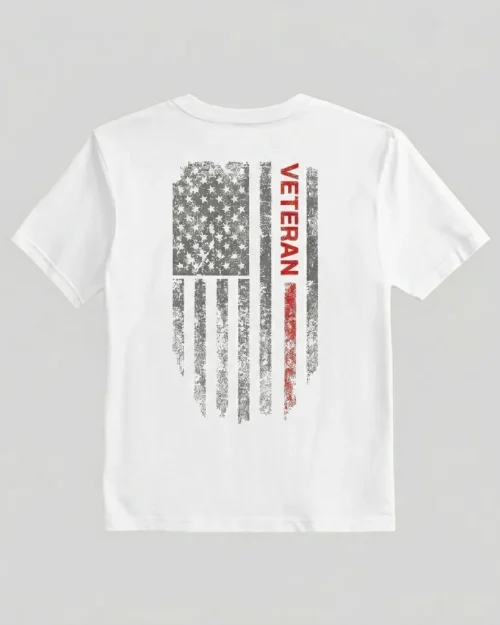White_Veteran Patriotic American Military